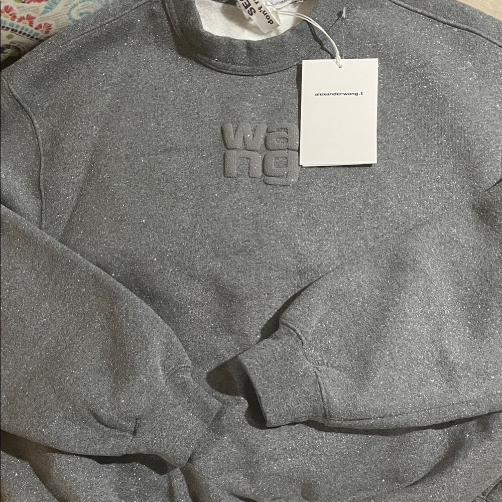 Alexander Wang Charcoal Crewneck Sweater